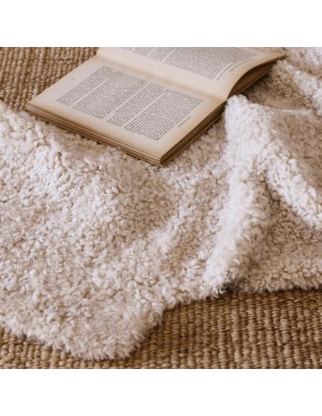 Neptune Tussock Sheepskin Single Rug - Pearl