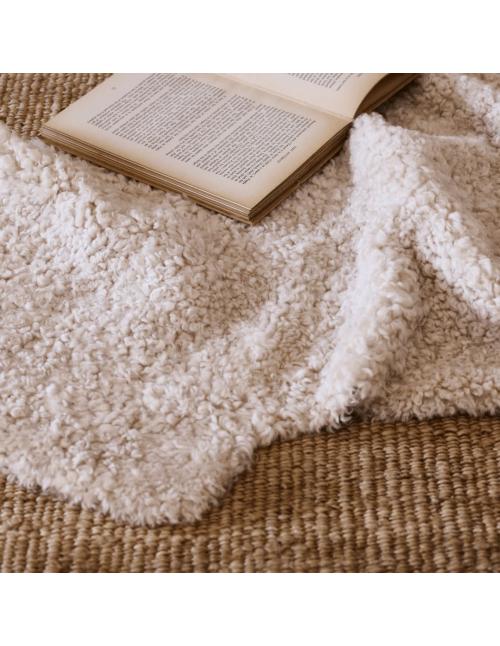 Neptune Tussock Sheepskin Double Rug - Pearl