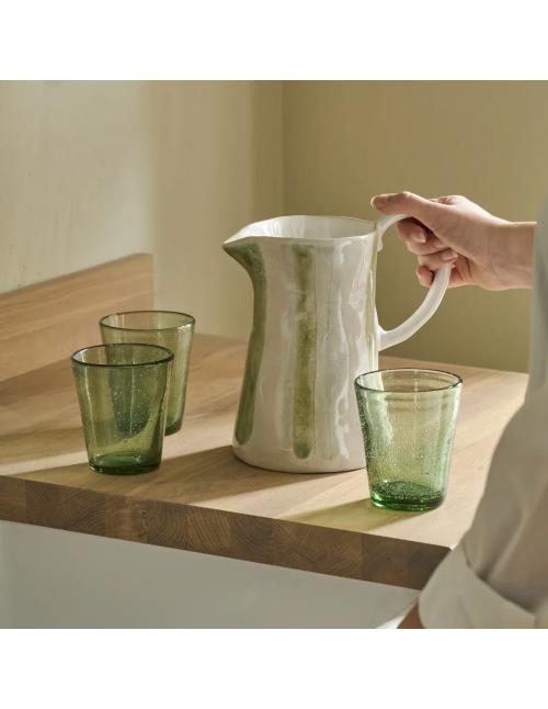 Neptune Hollywell Jug, Green Stripe