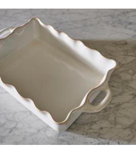 Neptune Bramley Stoneware Baking Dish, White - Medium