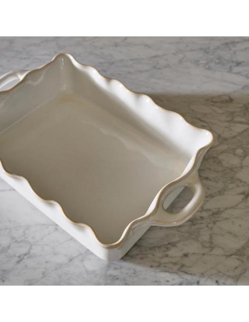 Neptune Bramley Stoneware Baking Dish, White - Medium