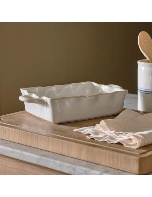 Neptune Bramley Stoneware Baking Dish, White -...