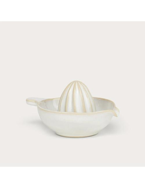 Neptune Bramley Stoneware Lemon Squeezer, White