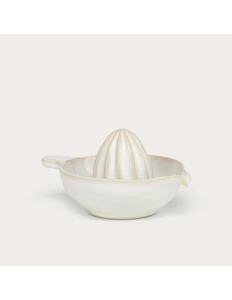 Neptune Bramley Stoneware Lemon Squeezer, White