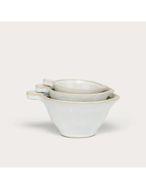 Neptune Bramley Stoneware Pouring Cups, White...
