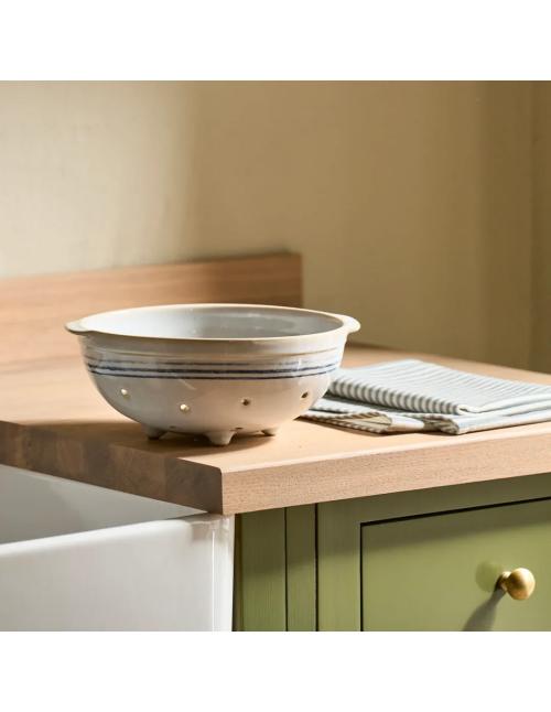Neptune Melbury Blue Ceramic Colander