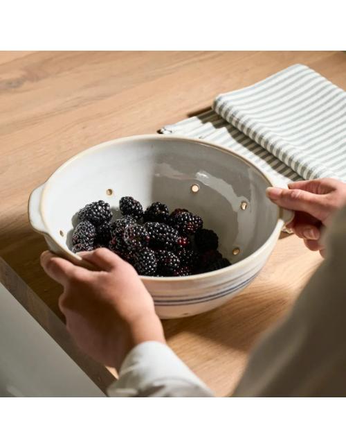 Neptune Melbury Blue Ceramic Colander