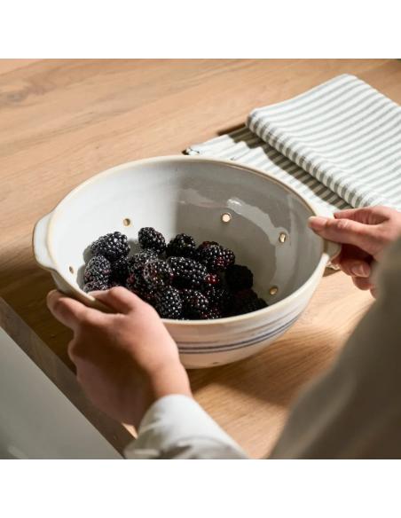 Neptune Melbury Blue Ceramic Colander