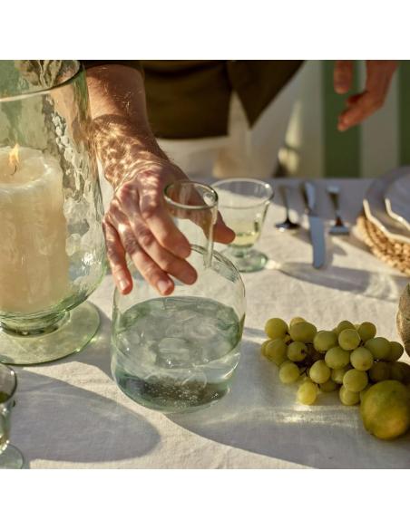 Neptune Primrose Green Glass Carafe