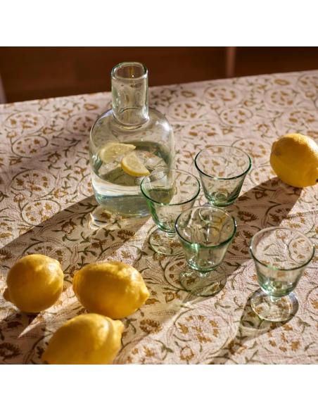 Neptune Primrose Green Glass Carafe