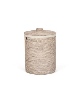 Tiverton Round Lidded Storage Basket