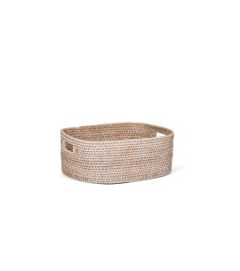 Neptune Tiverton Rectangular Rattan Basket, Large