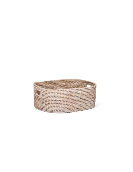Neptune Tiverton Rectangular Rattan Basket, Large