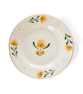 Neptune Callington Yellow Flower Dessert Plate