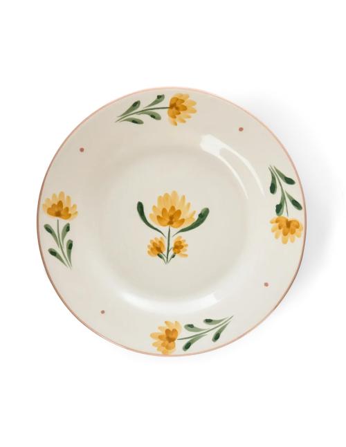 Neptune Callington Yellow Flower Dessert Plate