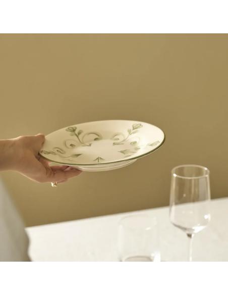 Neptune Lamorna Green Side Plate, Set of 6