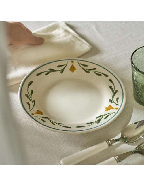 Neptune Callington Green Leaf Dessert Plate