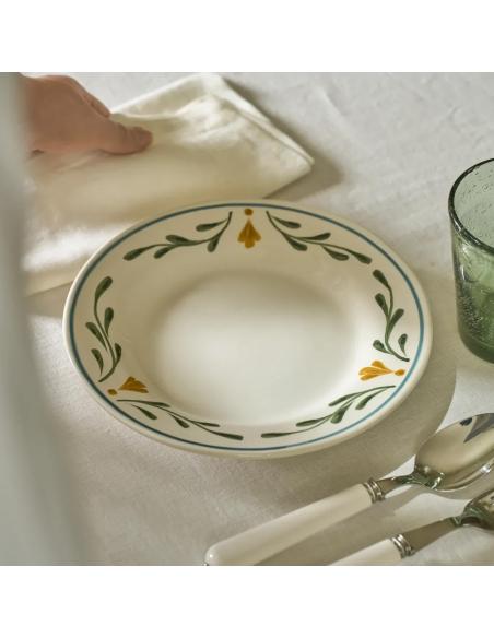 Neptune Callington Green Leaf Dessert Plate