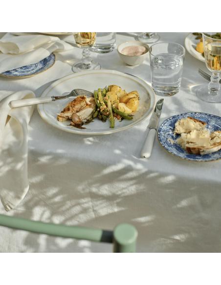 Neptune Clovelly Dinner Plate, Reactive White - Set of 6