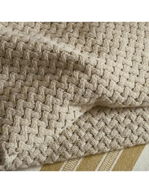 Neptune Hetton Throw, Natural Oat