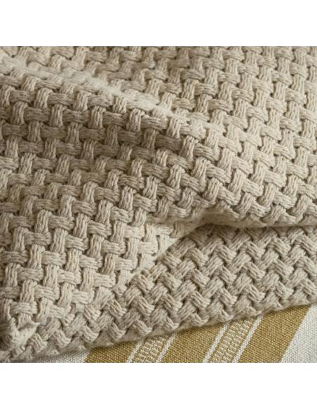 Neptune Hetton Throw, Natural Oat