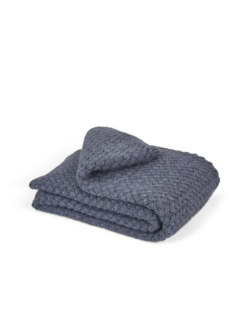 Neptune Hetton Throw, Navy
