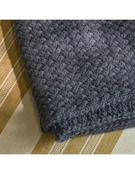 Neptune Hetton Throw, Navy