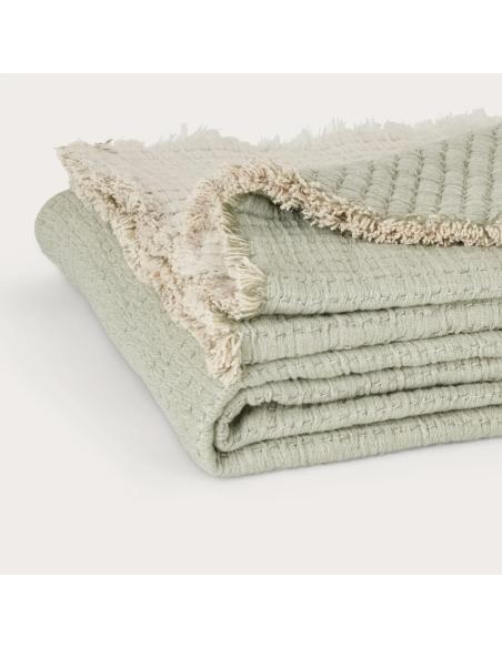 Neptune Riley Teal Throw, 220x260cm