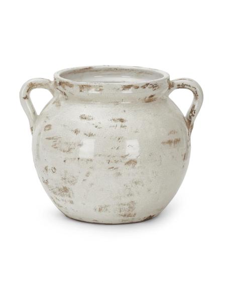 Neptune Haybrook Round Vase, Snow