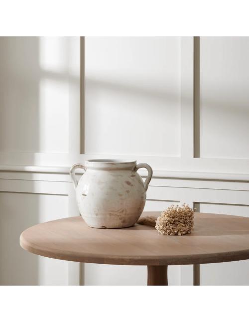 Neptune Haybrook Round Vase, Snow