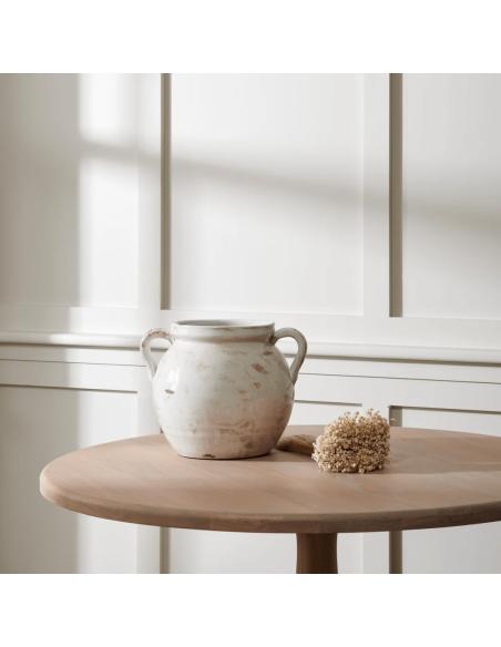 Neptune Haybrook Round Vase, Snow