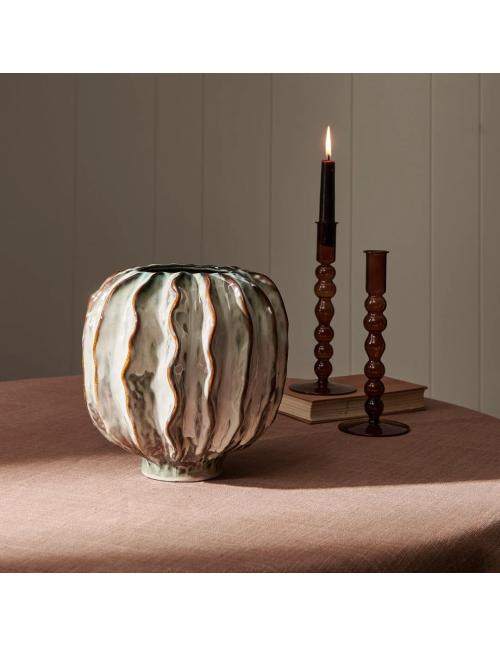 Neptune Lavington Vase, Round - Blue