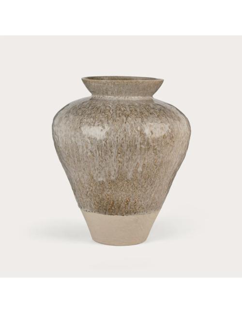 Neptune Verwood Ceramic Urn Vase, Beige