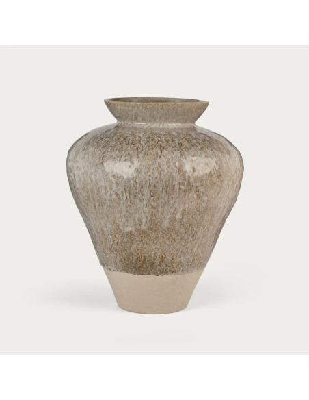 Neptune Verwood Ceramic Urn Vase, Beige