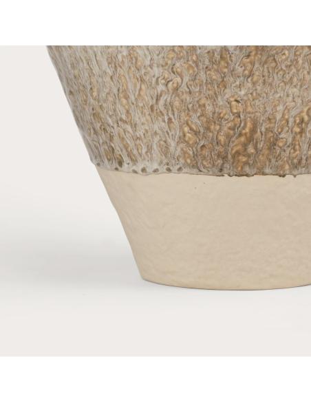 Neptune Verwood Ceramic Urn Vase, Beige