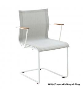 Gloster Sway Stacking Armchair – White/Seagull