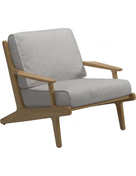 Gloster Bay Lounge Chair with Seat and Back Cushions