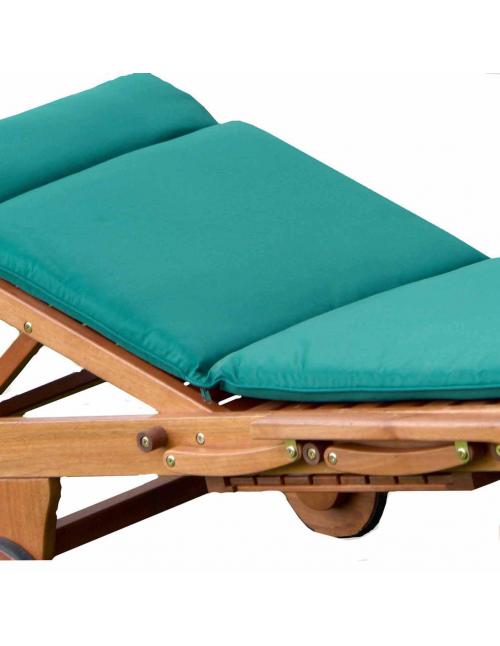 Alexander Rose Polyester Sunlounger Cushion - Green