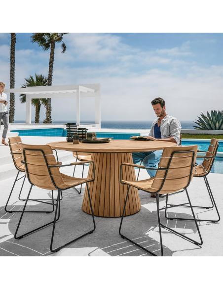 Gloster Whirl 150cm Round Teak Table
