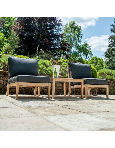 Alexander Rose Tivoli Roble Modular Single Middle Seat with Cushions