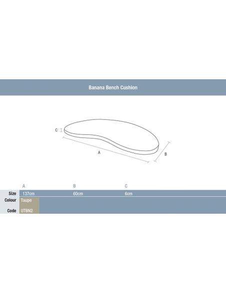 Bramblecrest Banana Bench Cushion