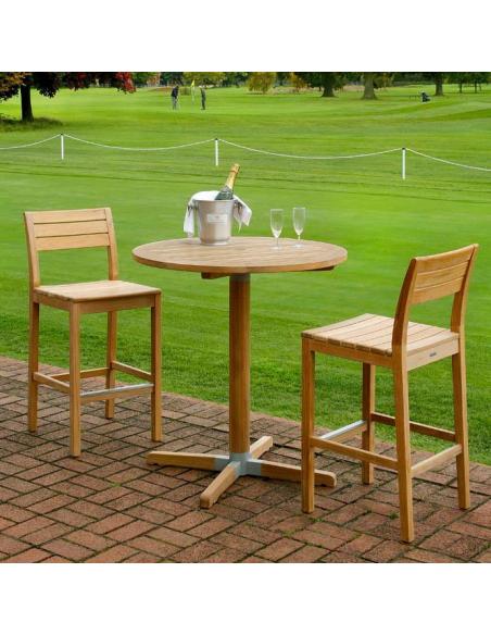 Barlow Tyrie Bermuda Teak High Dining Side Chair