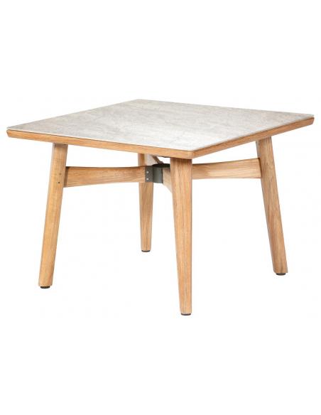 Barlow Tyrie Monterey 100cm Square Dining Table with Frost Ceramic Top