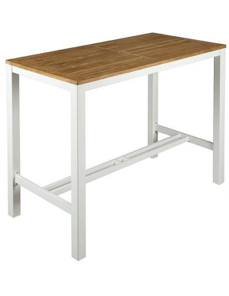 Barlow Tyrie Aura 4 Seater High Dining Set - Arctic White