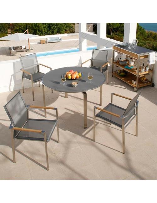 Barlow Tyrie Mercury 4 Seater Dining Set