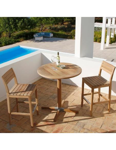 Barlow Tyrie Bermuda 2 Seater High Dining Set