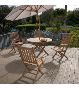 Barlow Tyrie Ascot 4 Seater Dining Set