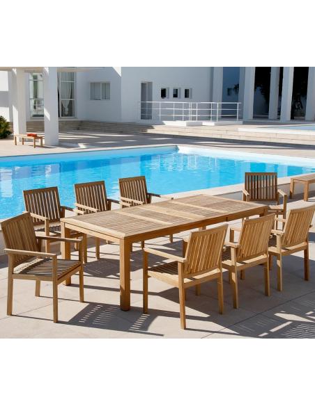 Barlow Tyrie Linear 8 Seater Dining Set