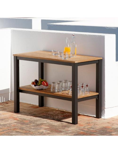 Barlow Tyrie Aura 120 Serving Table Graphite