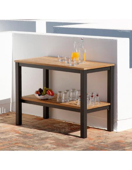 Barlow Tyrie Aura 120 Serving Table Graphite
